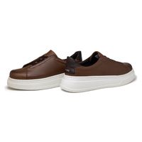 Sapatenis Casual Masculino Laroche Toquio em Couro - Chocolate