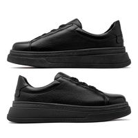 Sapatenis Casual Masculino Laroche Toquio em Couro - Preto