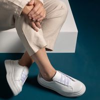 Sapatenis Casual Masculino Laroche Toquio em Couro - Branco