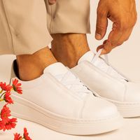 Sapatenis Casual Masculino Laroche Toquio em Couro - Branco