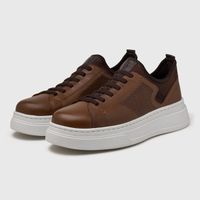 Sapatenis Casual Masculino Laroche Toquio em Couro - Chocolate