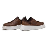 Sapatenis Casual Masculino Laroche Toquio em Couro - Chocolate