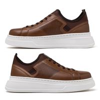 Sapatenis Casual Masculino Laroche Toquio em Couro - Chocolate