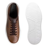 Sapatenis Casual Masculino Laroche Toquio em Couro - Chocolate