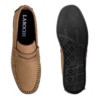 Mocassim Masculino Laroche Viena em Couro - Areia E L