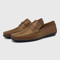 Mocassim Masculino Laroche Viena em Couro - Whisky E L