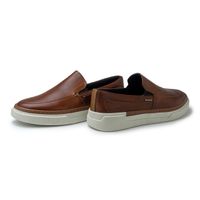 Slip On Iate Masculino Titanium em Couro - Brown