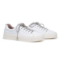 Tênis Paris Shine Comfort Couro Branco - SAPATOTERAPIA