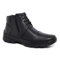 Bota Masculina de Zíper New Track Preto Sapatotera... - SAPATOTERAPIA