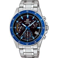 Relógio Edifice Aço Cronógrafo Detalhe Azul - EFV-540D-1A2VU... - MICHELETTI JOIAS