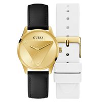 Relógio Guess Feminino Dourado com Pulseira de Couro - GW06... - MICHELETTI JOIAS