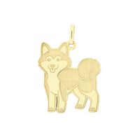 Pingente Cachorro Akita em Ouro 18K - MI14578 - MICHELETTI JOIAS