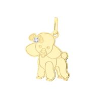 Pingente Cachorro Poodle em Ouro 18K - MI13680 - MICHELETTI JOIAS