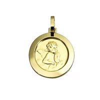 Pingente Medalha Anjo da Guarda em Ouro 18K - 280/350 - MICHELETTI JOIAS