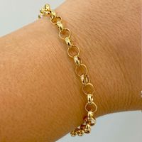 Pulseira de Ouro 18K Malha Portuguesa 19cm - MI20910 - MICHELETTI JOIAS