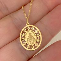 Medalha Oval de Nossa Senhora das Graças Ouro 18K - MI25243 - MICHELETTI JOIAS