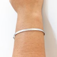 Bracelete de Ouro Branco 18K Feminino Anatômico - MI20627 - MICHELETTI JOIAS