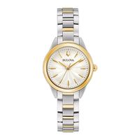 Relógio Bulova Aço Analógico Mostrador Branco Dourado 98L277... - MICHELETTI JOIAS