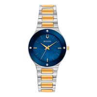 Relógio Bulova Milennia Aço Bicolor Mostrador Azul 98R273 - ... - MICHELETTI JOIAS