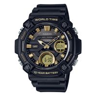 Relógio Casio Ana-Digi Detalhes Dourados AEQ-120W-9AVDF - AE... - MICHELETTI JOIAS