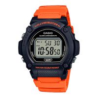 Relógio Casio Digital Standart Laranja W-219H-4AVDF - W-219H... - MICHELETTI JOIAS