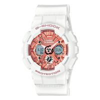 Relógio G-Shock Ana-Digi Linha GMA-S120MF Branco com Rosa - ... - MICHELETTI JOIAS