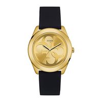 Relógio Guess Dourado Analógico Pulseira Preta W0911L3 - W09... - MICHELETTI JOIAS