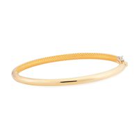 Bracelete de Ouro 18K Feminino Tubular com Filigrana - MI290... - MICHELETTI JOIAS