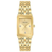 Relógio Bulova Feminino Moderno Quadra Diamantes - 97P140 - MICHELETTI JOIAS