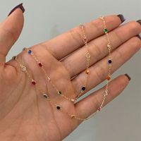 Gargantilha Ouro 18K Choker Portuguesa Zircônias Coloridas ... - MICHELETTI JOIAS