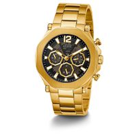 Relógio Guess Analógico Dourado Mostrador Preto - GW0539G2 - MICHELETTI JOIAS