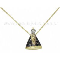 Corrente com Pingente em Ouro 18k/750 CPO07 - NATALIA JOIAS