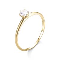 Anel de Ouro 12k/500 Solitario ANS 05 - NATALIA JOIAS