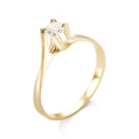 Anel de Ouro 12k/500 Solitario ANS 06 - NATALIA JOIAS