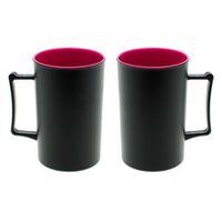 Caneca Acrílica Preto Fosca 400ml