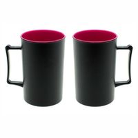 Caneca Acrílica Preto Fosca 400ml