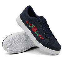 Tênis Casual Jeans Flor DKShoes - Kátia Cintra