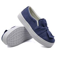 Slip On Laço Jeans Claro DKShoes - Kátia Cintra