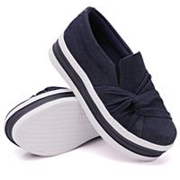 Slip On Nó Lateral Sola Alta Jeans DKShoes - Kátia Cintra