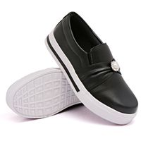 Slip On Pérola Preto DKShoes - Kátia Cintra
