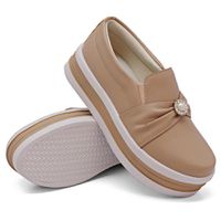 Slip On Pérola Sola Alta Rosê DKShoes - Kátia Cintra