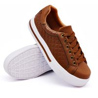 Tênis Casual Pietra Matelassê Caramelo DKShoes - Kátia Cintra