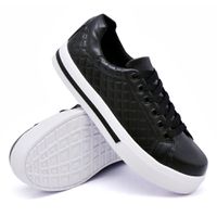 Tênis Casual Pietra Matelassê Preto DKShoes - Kátia Cintra
