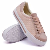 Tênis Casual Pietra Matelassê Rosê DKShoes - Kátia Cintra