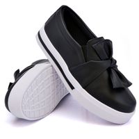 Slip On Laço Preto DKShoes - Kátia Cintra