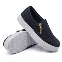 Slip On Calce Fácil Zíper Jeans DKShoes - Kátia Cintra