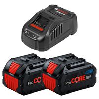 Kit Carregador Rápido 127V e 2 Baterias Procore 18V - 8,0AH (GAL 1800 CV) - Bosch