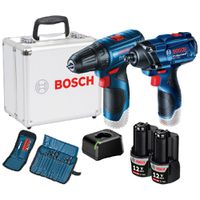 Kit Parafusadeira GSR 120-LI e Chave de Impacto GDR 120-LI, 12V 2 baterias e maleta - Bosch