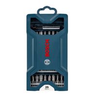 Kit de Pontas para parafusar Bosch Mini X-Line com 25 Peças