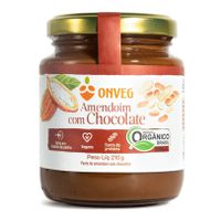 PASTA DE AMENDOIM COM CHOCOLATE - ONVEG - 210G. - ... - TERRUÁ ORGÂNICOS